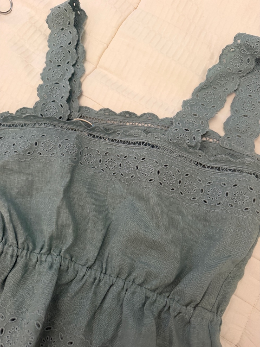 Little Moon Eyelet Camisole in Goddess Sage 2XS NWT - Picture 3 of 4